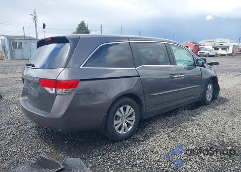 2014 Honda Odyssey Ex-L из США, поврежденный, VIN 5FNRL5H61EB088134